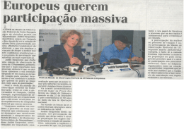 Europeus querem