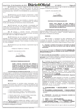 portaria n&ordm; 490/2015/gs/seduc/mt