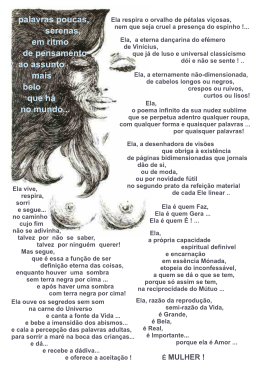 Ela respira o orvalho de p&eacute;talas vi&ccedil;osas, nem que seja cruel