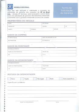 &Ecirc; MoDELo oPcloNAl. Termo de Para que seja agilizado e