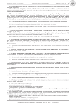 4.2. O não comparecimento às provas, qualquer que seja