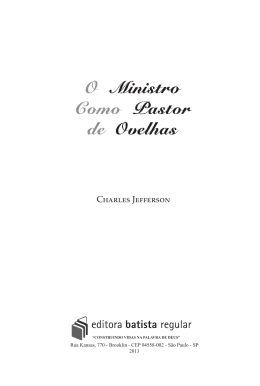 Leia um trecho - Editora Batista Regular