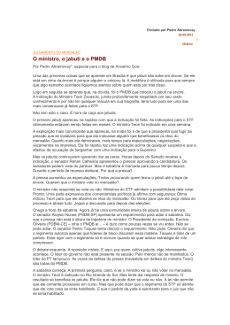 "O ministro, o jabuti e o PMDB" por Pedro