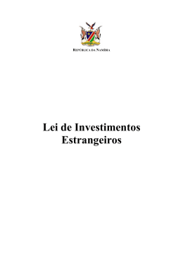 Lei de Investimentos Estrangeiros
