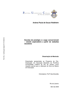 estudo explorat&oacute;rio a partir de websites escola