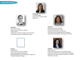 Resumos biogr&aacute;ficos dos &Oacute;rg&atilde;os Sociais