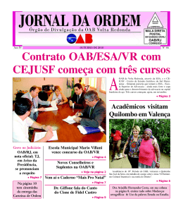 Jornal da Ordem - OAB