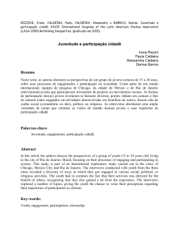 Juventude e participação cidadã