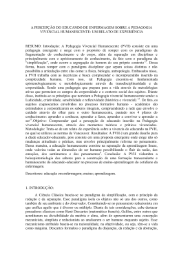 a percep&ccedil;&atilde;o do educando de enfermagem sobre a pedagogia