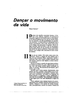 Dan&ccedil;ar o movimento da vida &ndash; Klauss Vianna