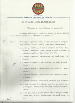 r Prefeitura Municipal de Goiatuba ¬