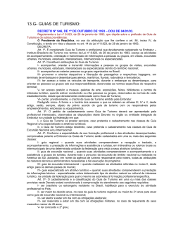 13.G- GUIAS DE TURISMO: