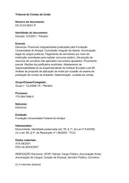 Decisão 123/2001 - Tribunal de Contas da União