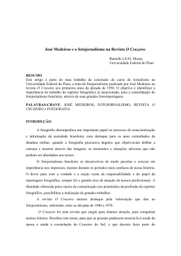 A fotografia reproduz, de forma m&uacute;ltipla, o que ocorreu