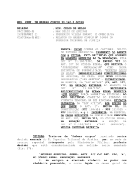 MED. CAUT. EM HABEAS CORPUS 90.140
