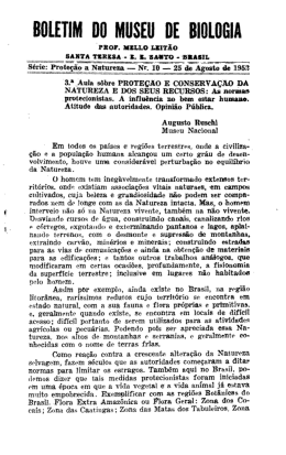 3a. Aula sobre Prote&ccedil;&atilde;o e conserva&ccedil;&atilde;o da