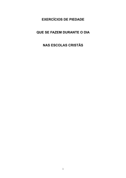 EXERC&Iacute;CIOS DE PIEDADE QUE SE FAZEM