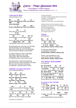 Hino e cifra em pdf