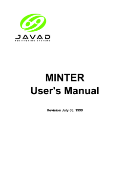 MINTER User`s Manual