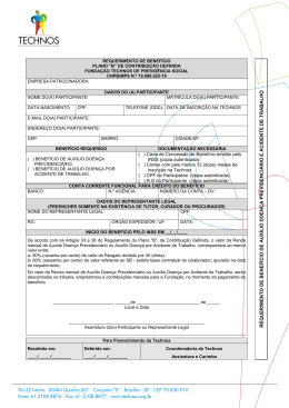 Requerimento - Auxílio Doença Previdenciário e Acidente