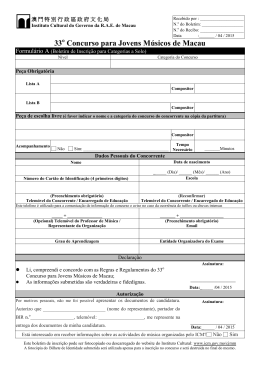 Boletim de Inscrição