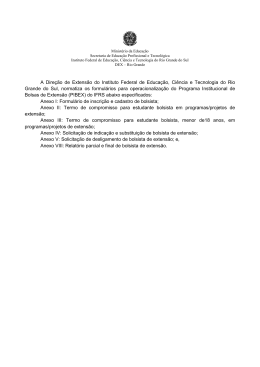 Anexos - Bolsas de Extens&atilde;o 2015