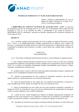 IN ANAC N&deg; 78 &ndash; 24/03/2014