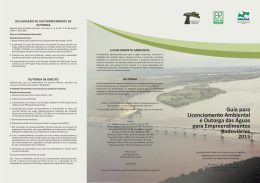 Guia para Licenciamento Ambiental e Outorga de Rodovias