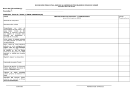 Formul&aacute;rio Prova de T&iacute;tulos