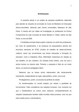 1 INTRODU&Ccedil;&Atilde;O O presente estudo &eacute; um projeto de pesquisa