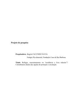 Projeto de pesquisa - Funda&ccedil;&atilde;o Casa de Rui Barbosa