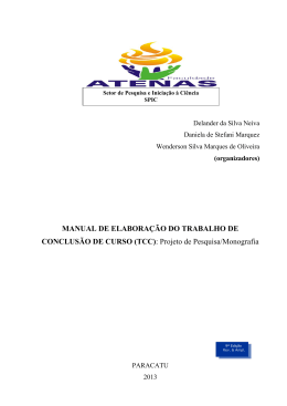 COMO REDIGIR O PROJETO DE PESQUISA