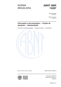 ABNT NBR 15287