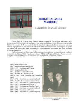 JORGE GALAMBA MARQUES - Ginásio Clube Figueirense