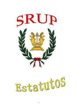 Estatutos da SRUP