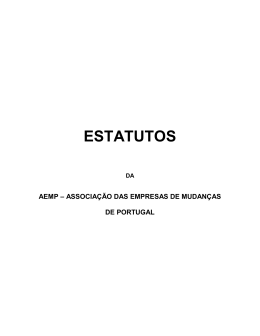 ESTATUTOS DA ASTI - AEMP - Associa&ccedil;&atilde;o das Empresas de