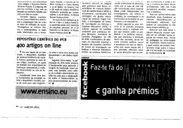 400 artigos on line - Reposit&oacute;rio Cient&iacute;fico do IPCB