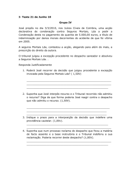 Proposta de Trabalho - Recursos