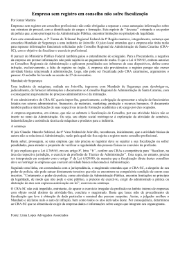 Empresa sem registro em conselho n&atilde;o sofre fiscaliza&ccedil;&atilde;o