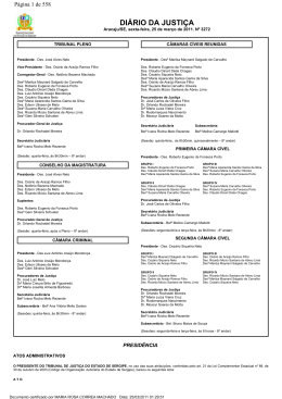 Di&aacute;rio da Justi&ccedil;a de Sergipe