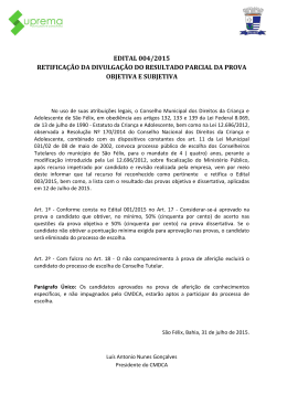 edital 004/2015 retifica&ccedil;&atilde;o da divulga&ccedil;&atilde;o do resultado parcial da