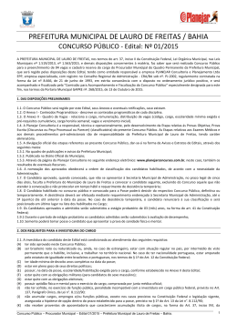 PREFEITURA MUNICIPAL DE LAURO DE FREITAS / BAHIA