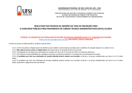 resultado dos pedidos de isen&ccedil;&atilde;o da taxa de inscri&ccedil;&atilde;o para