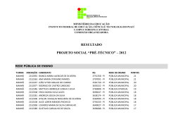 Resultado final - Instituto Federal de Educa&ccedil;&atilde;o, Ci&ecirc;ncia e