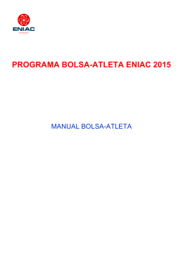 PROGRAMA BOLSA-ATLETA ENIAC 2015