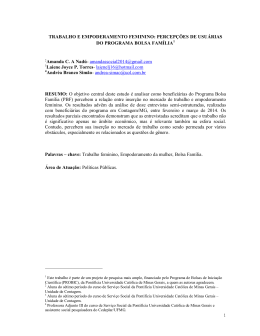 Baixar trabalho completo em PDF - Universidade Federal de Minas