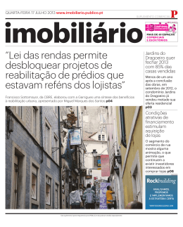 &ldquo;Lei das rendas permite desbloquear projetos de reabilita&ccedil;&atilde;o de