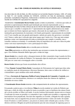 presentes se apresentassem dizendo qual institui&ccedil;&atilde;o que estavam