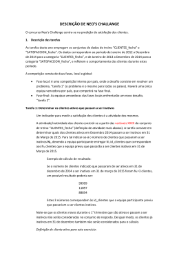 DESCRI&Ccedil;&Atilde;O DE NEO`S CHALLANGE