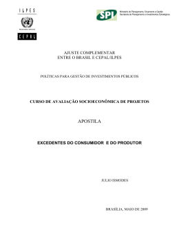 Excedentes do consumidor e do produtor
